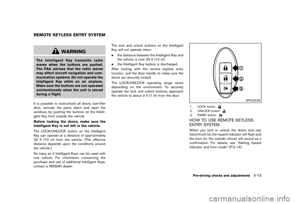NISSAN 370Z 2013  Owners Manual 