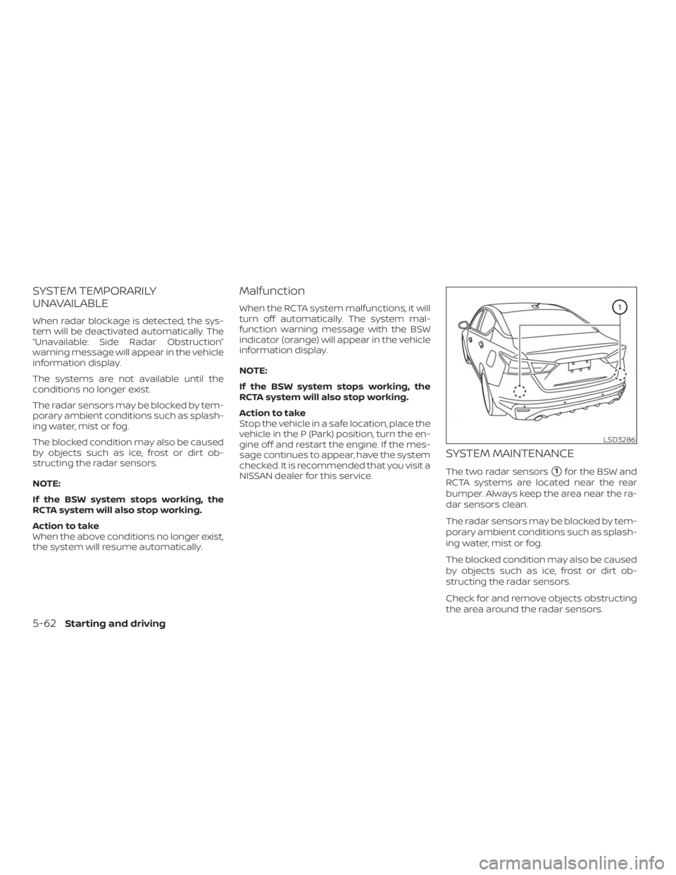 NISSAN ALTIMA SL 2018  Owners Manual 