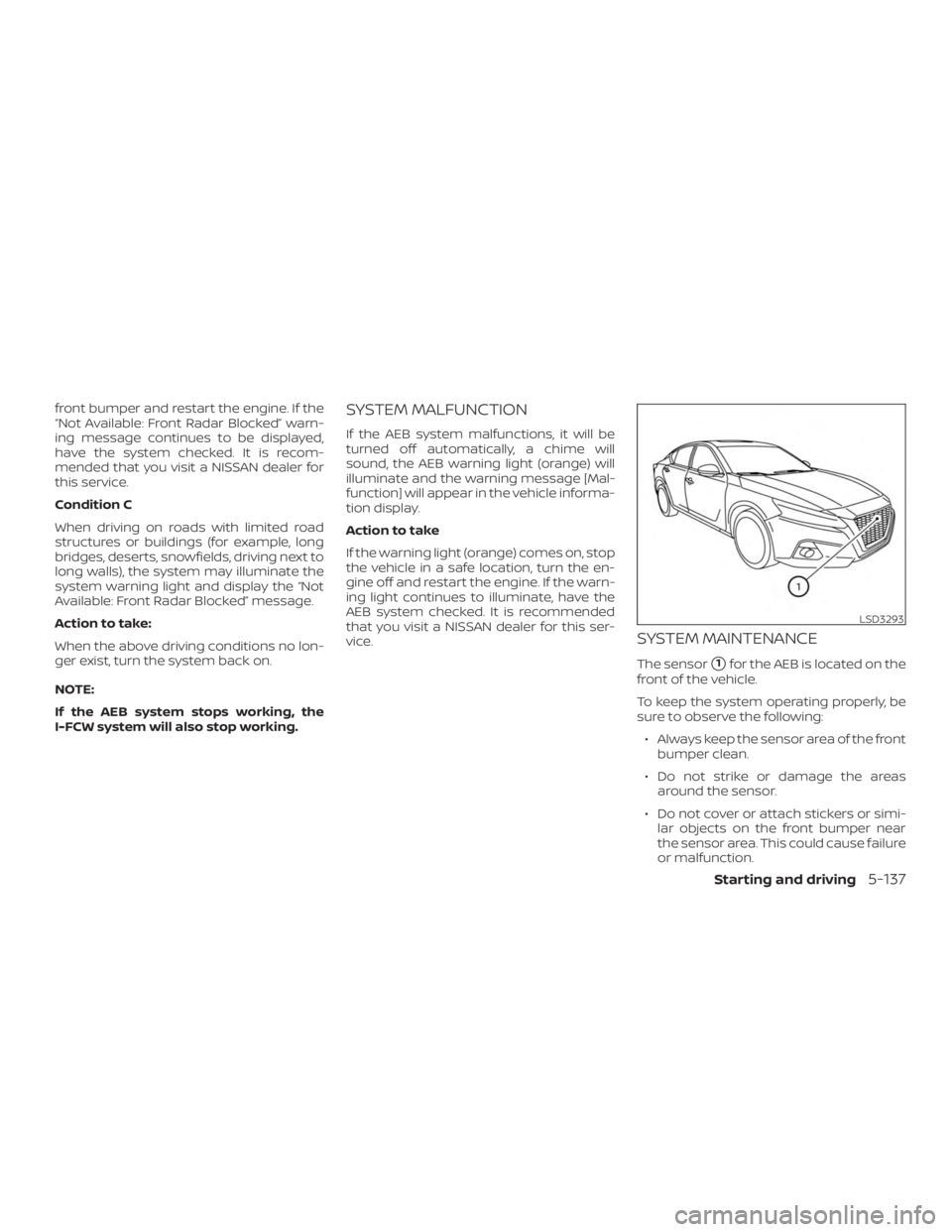 NISSAN ALTIMA SL 2018  Owners Manual 