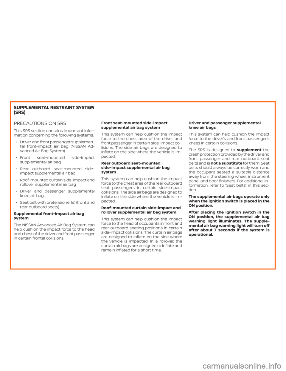 NISSAN ALTIMA SL 2018  Owners Manual 