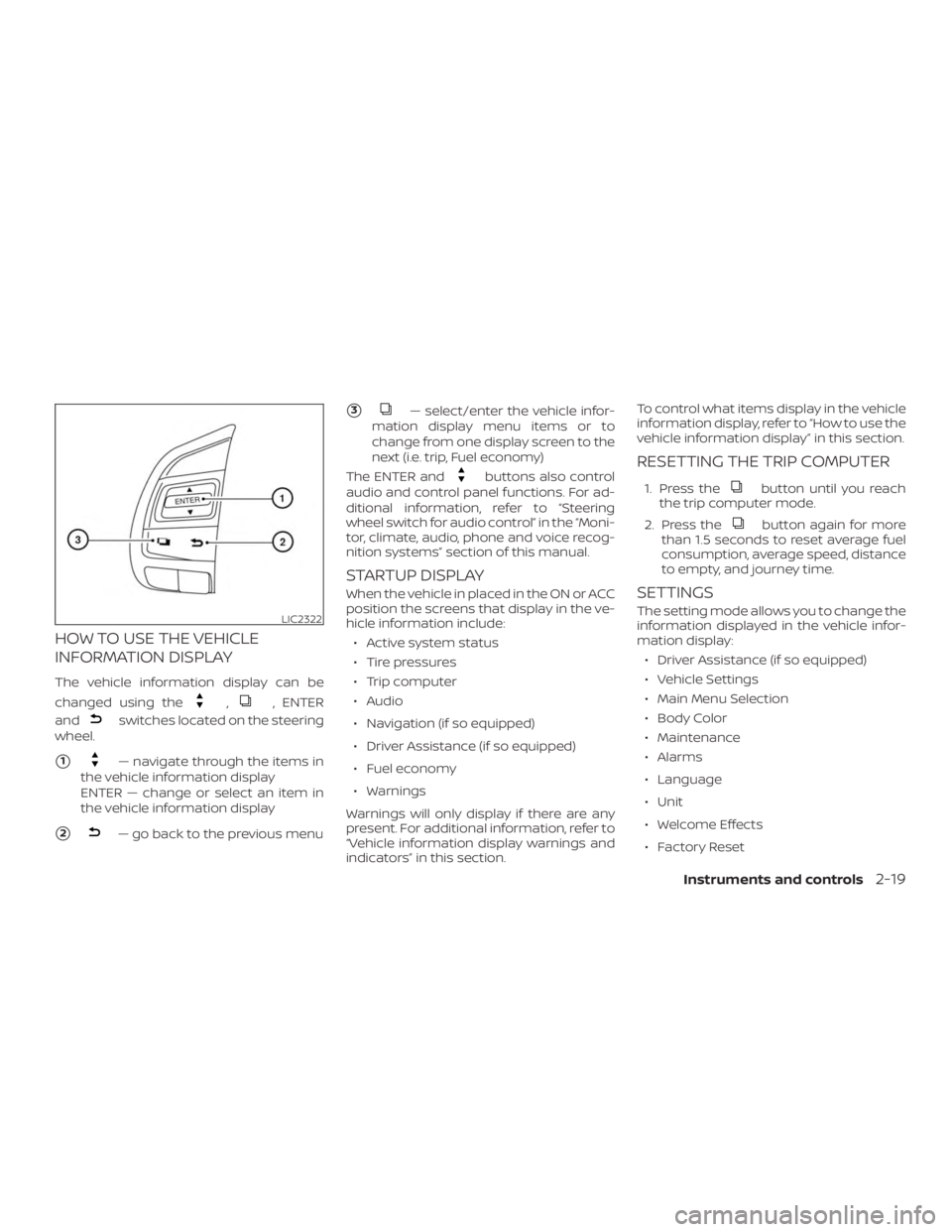 NISSAN ALTIMA SV 2018  Owners Manual 