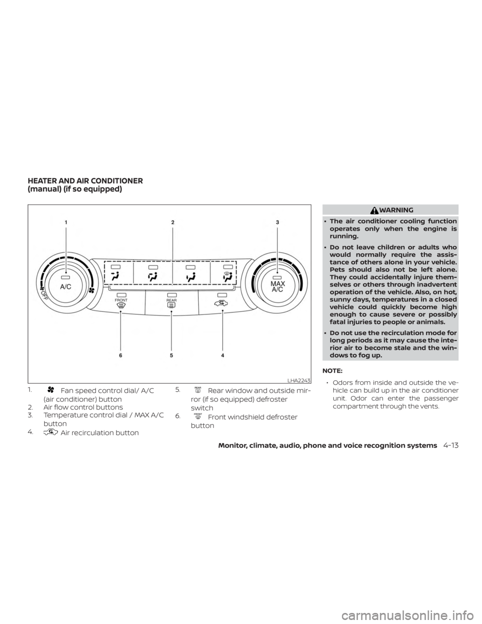 NISSAN ALTIMA SV 2018  Owners Manual 1. 