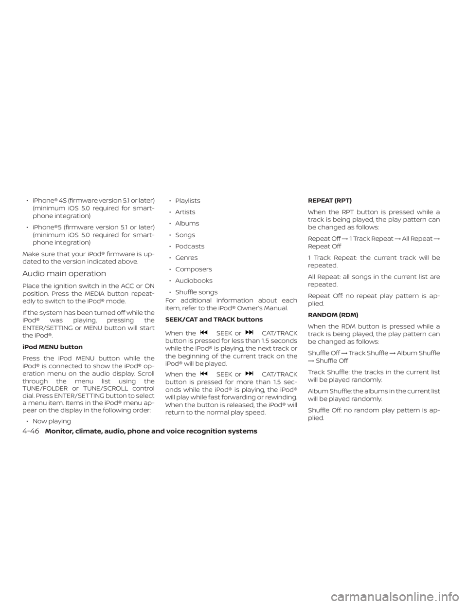 NISSAN ALTIMA SV 2018  Owners Manual 