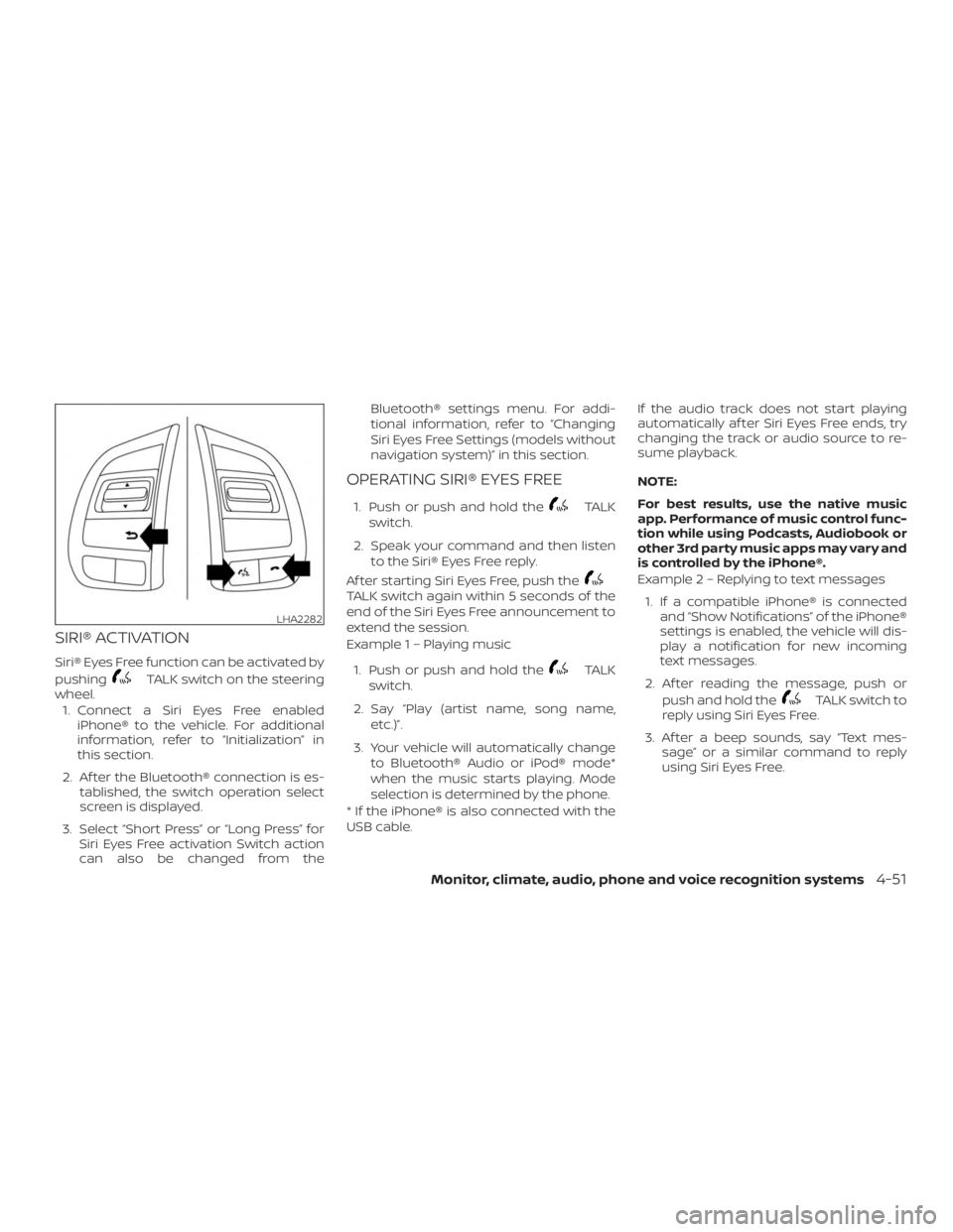 NISSAN ALTIMA SV 2018  Owners Manual 