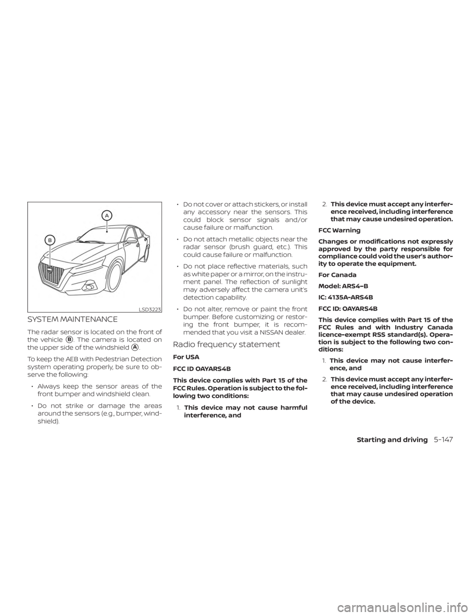 NISSAN ALTIMA SL 2019  Owners Manual 