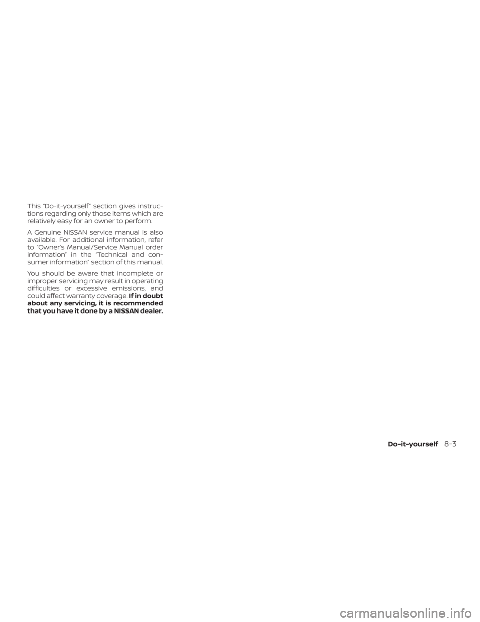 NISSAN ALTIMA SL 2019  Owners Manual 