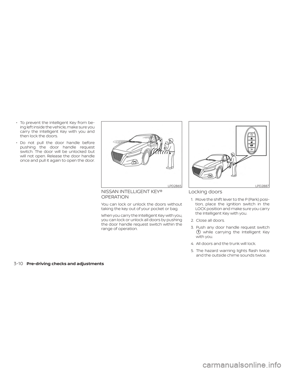 NISSAN ALTIMA 2022  Owners Manual 