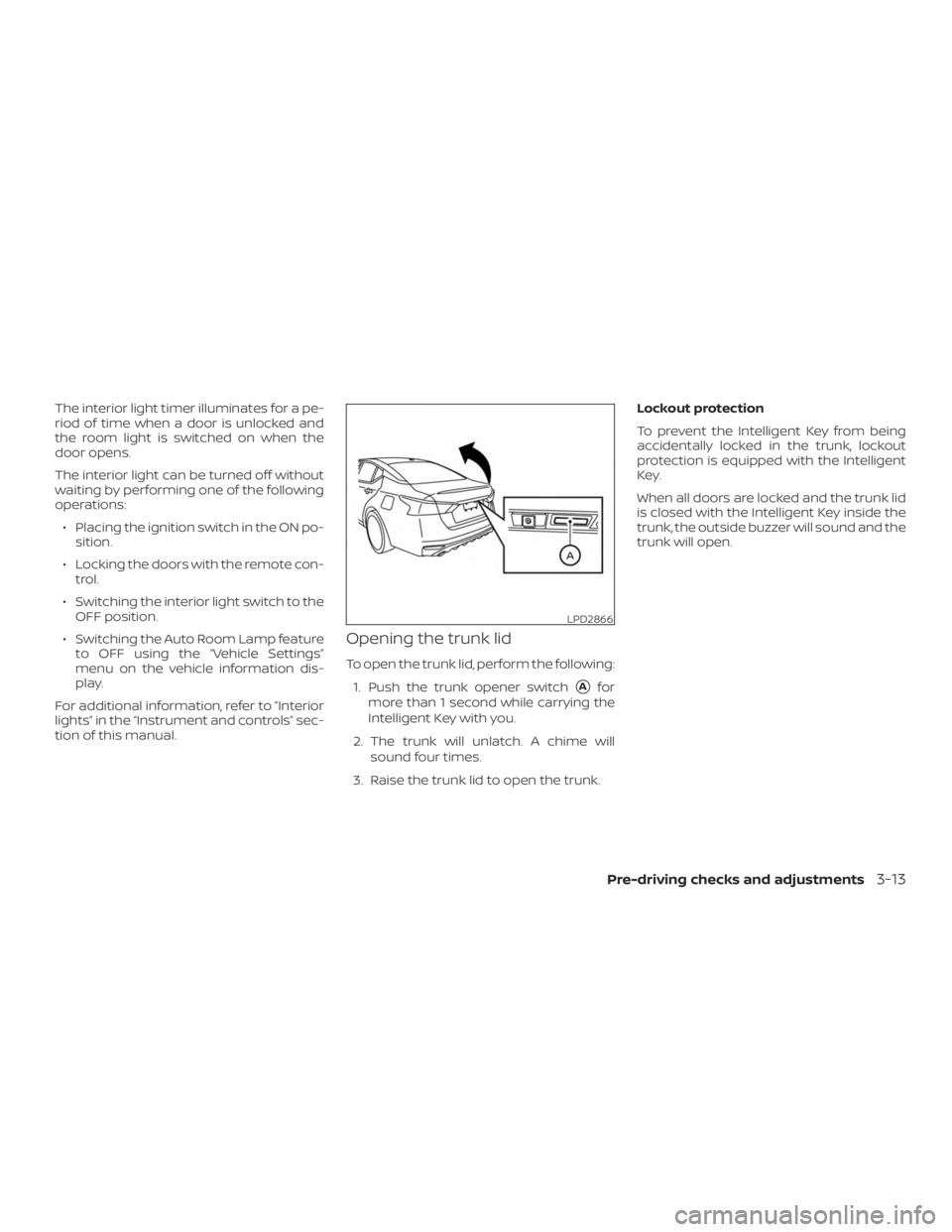 NISSAN ALTIMA 2022  Owners Manual 