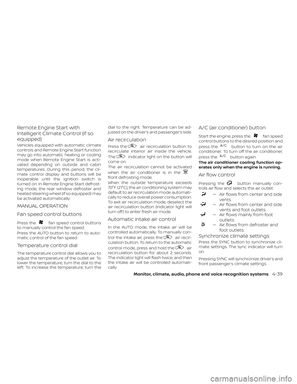 NISSAN ALTIMA 2022  Owners Manual 