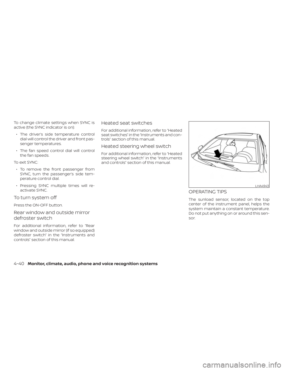 NISSAN ALTIMA 2022  Owners Manual 