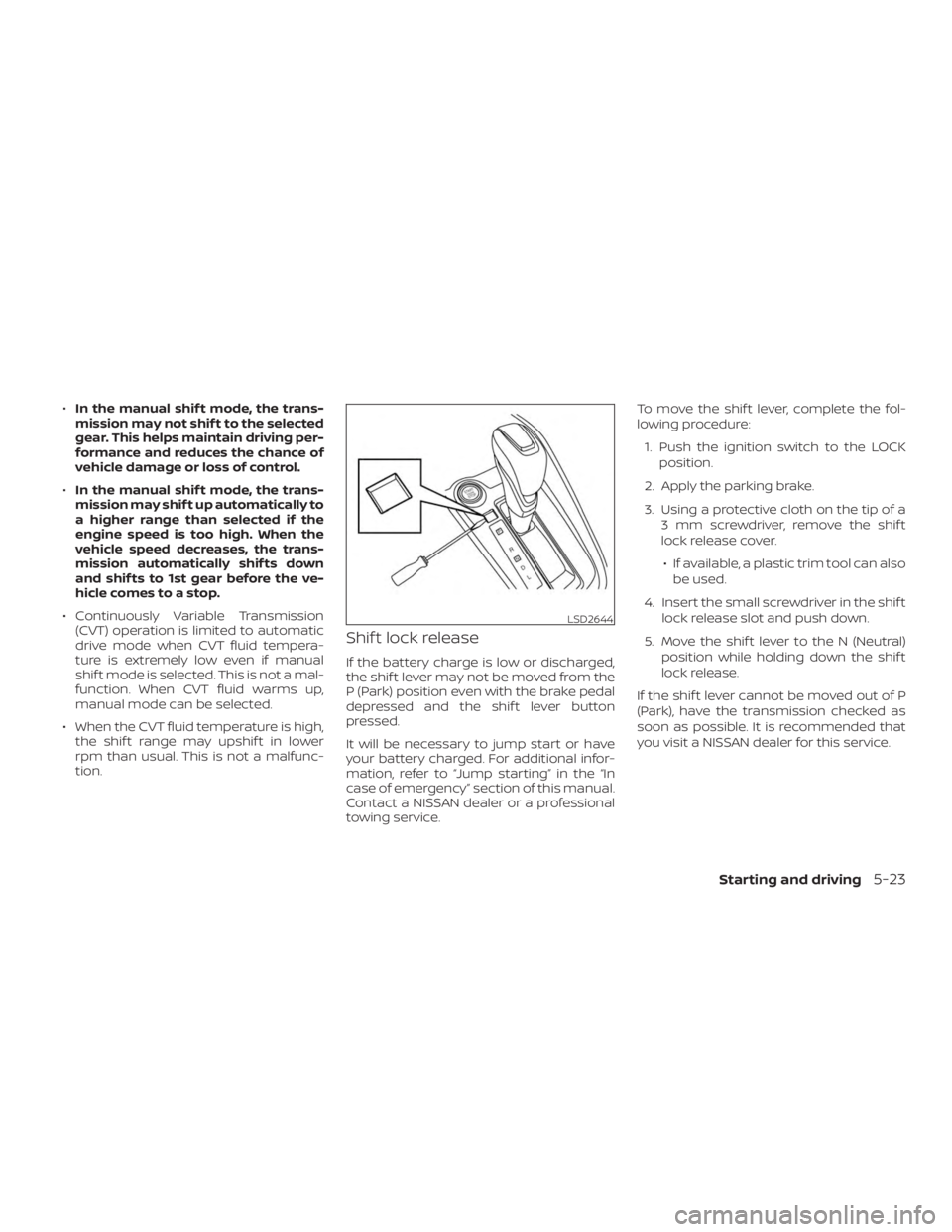 NISSAN ALTIMA 2022  Owners Manual 