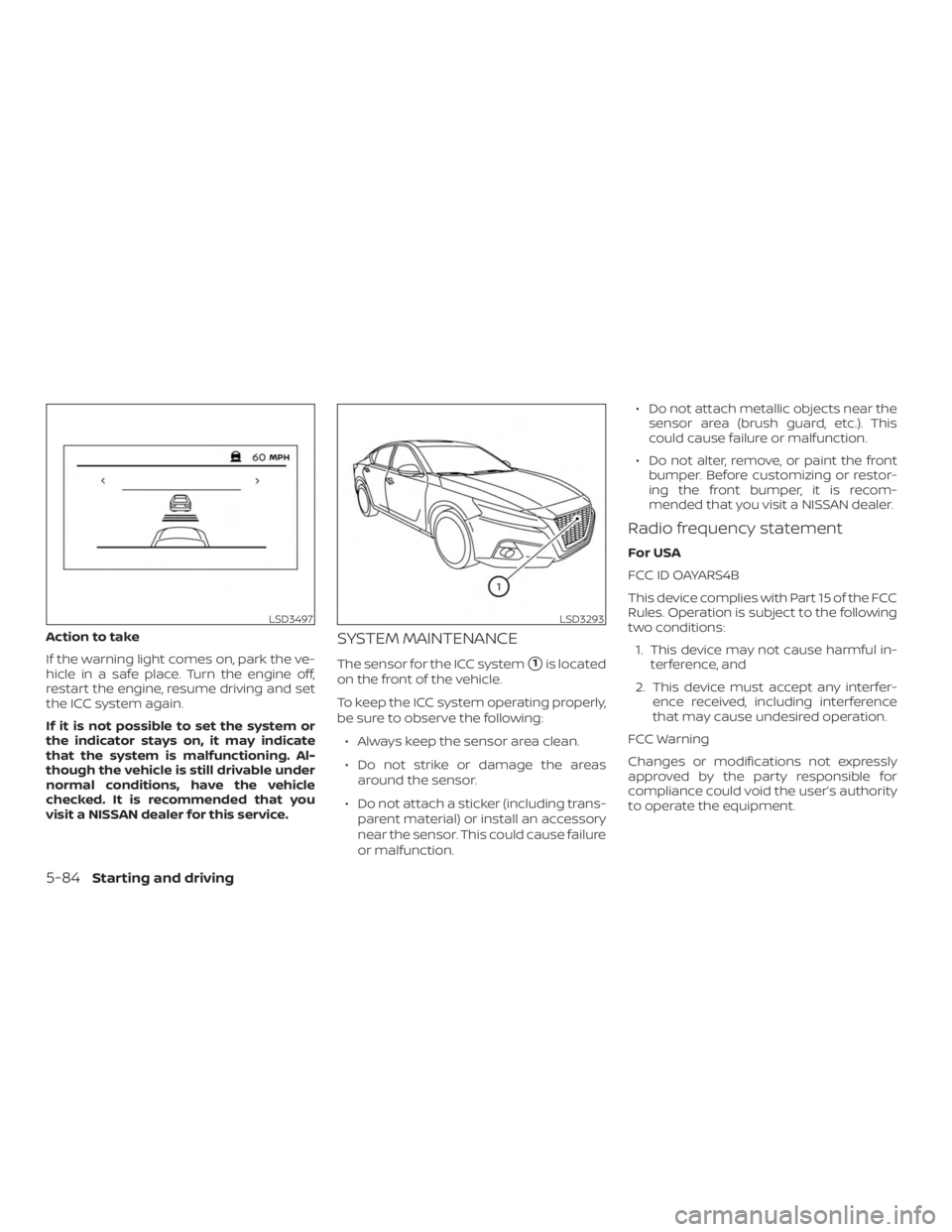 NISSAN ALTIMA 2022  Owners Manual 