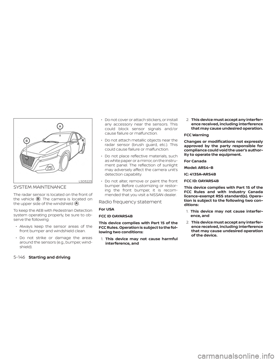 NISSAN ALTIMA 2022 Owners Manual NISSAN ALTIMA 2022 Owners Manual