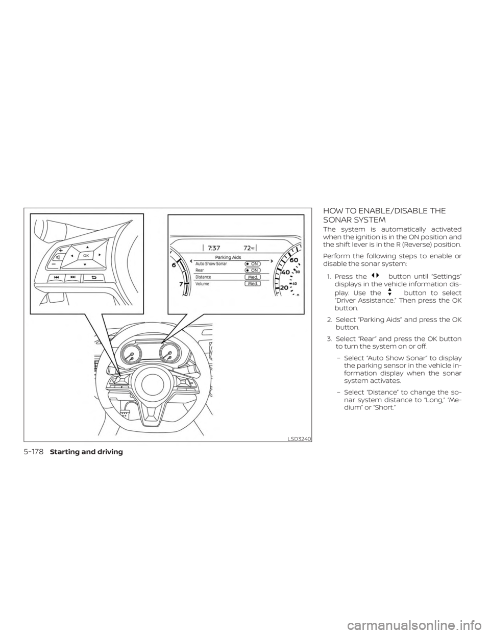 NISSAN ALTIMA 2022  Owners Manual 