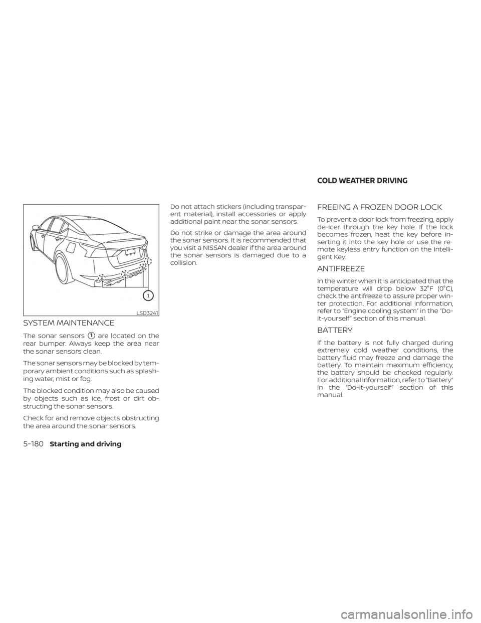 NISSAN ALTIMA 2022  Owners Manual 
