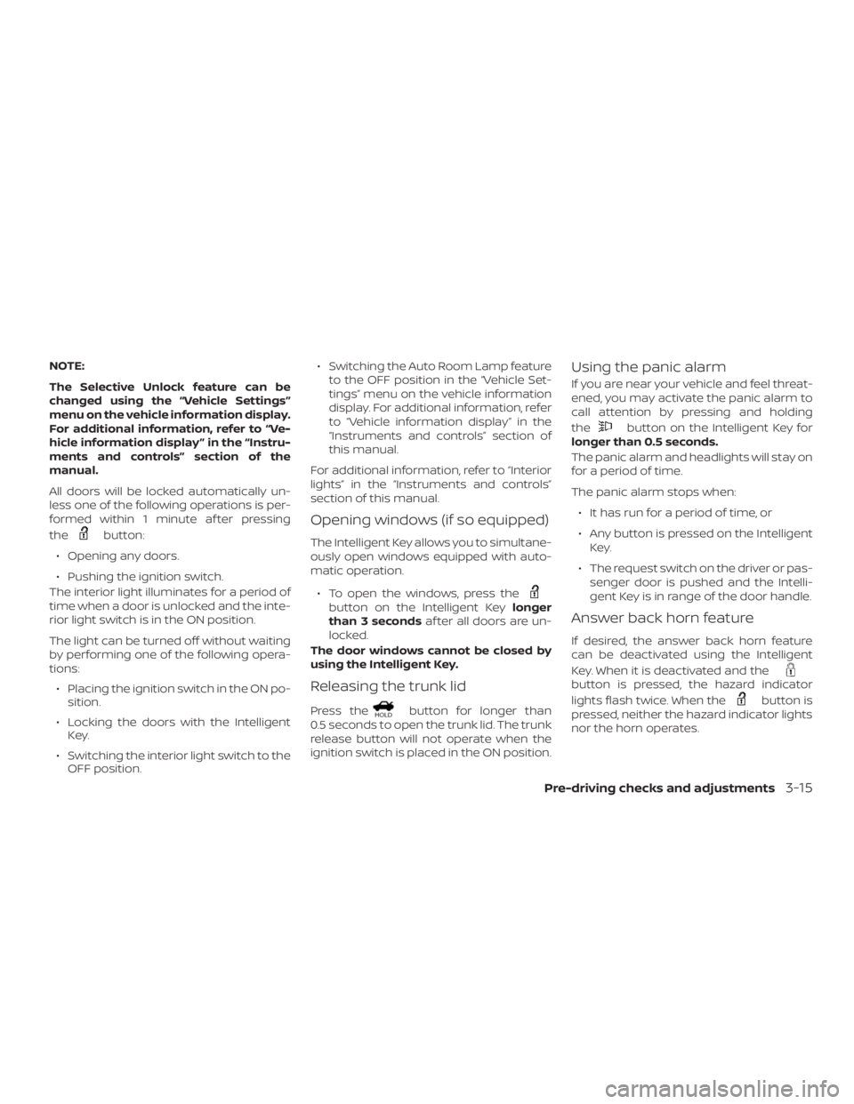 NISSAN ALTIMA 2021  Owners Manual 