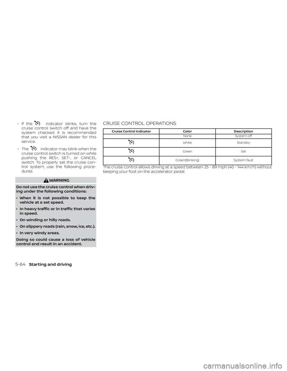 NISSAN ALTIMA 2021  Owners Manual ∙ If the 