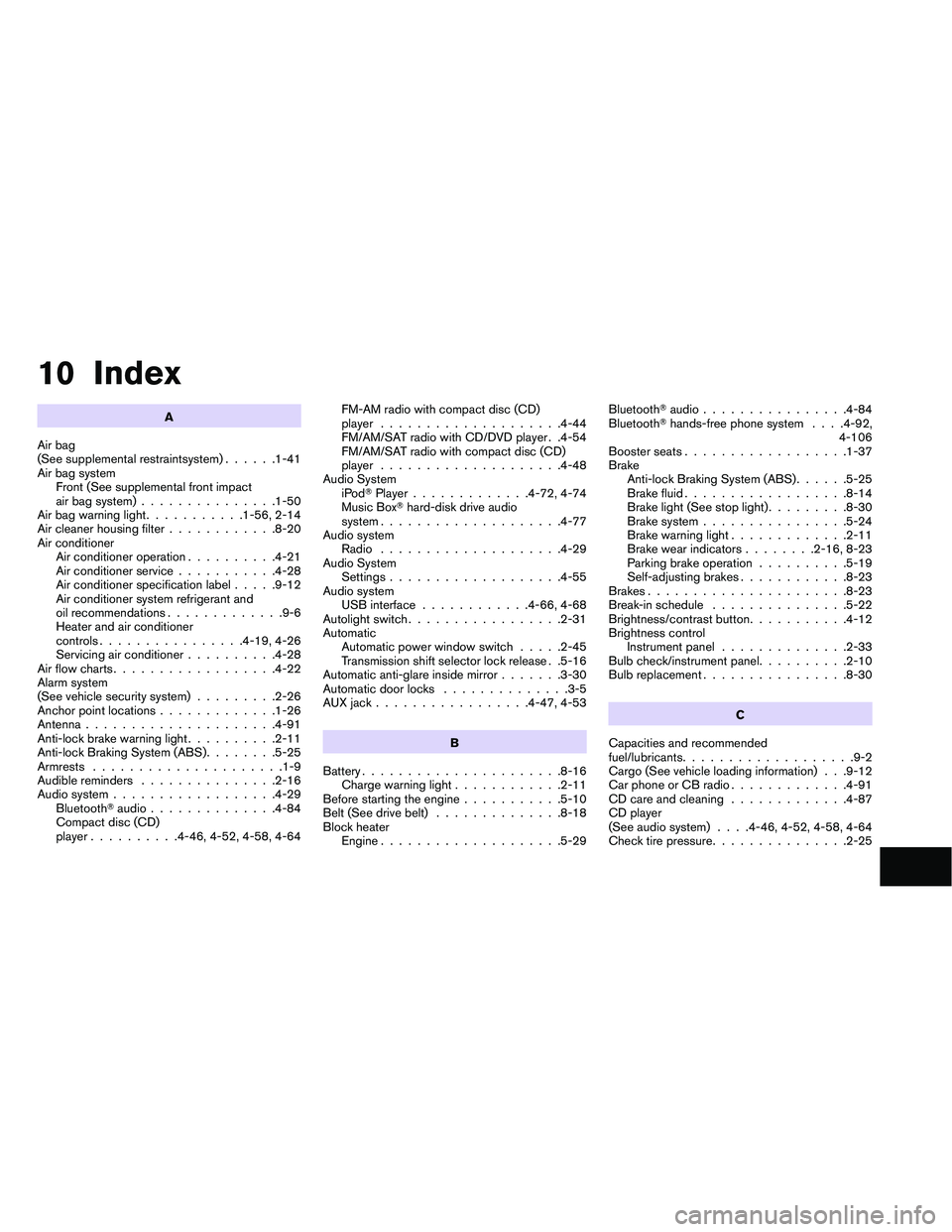 NISSAN ALTIMA 2012  Owners Manual 