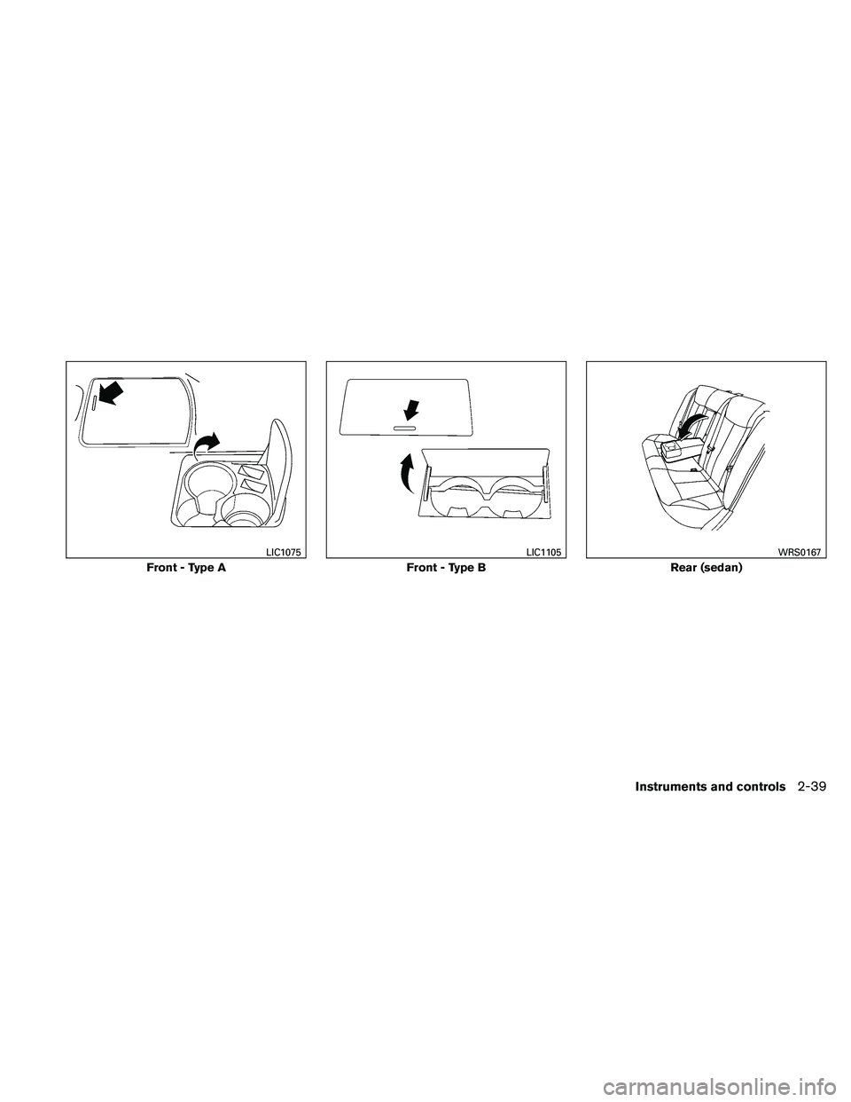 NISSAN ALTIMA 2011  Owners Manual Front - Type A 