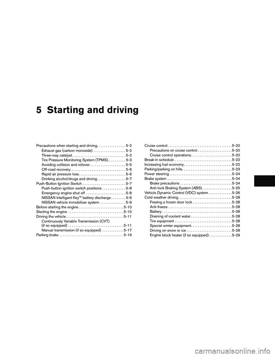 NISSAN ALTIMA 2011 Owners Manual NISSAN ALTIMA 2011 Owners Manual