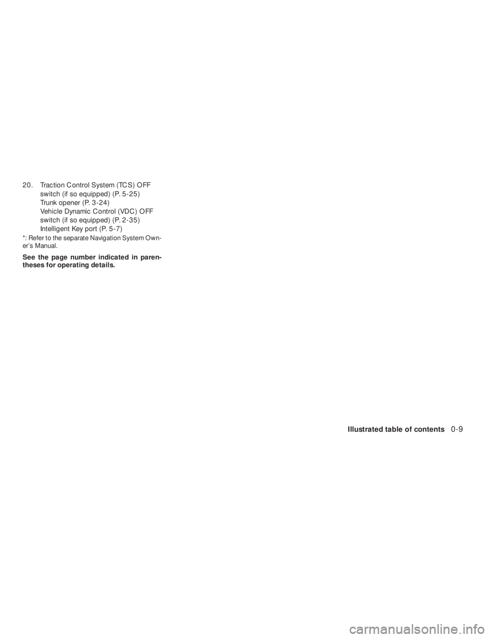 NISSAN ALTIMA 2009 User Guide 