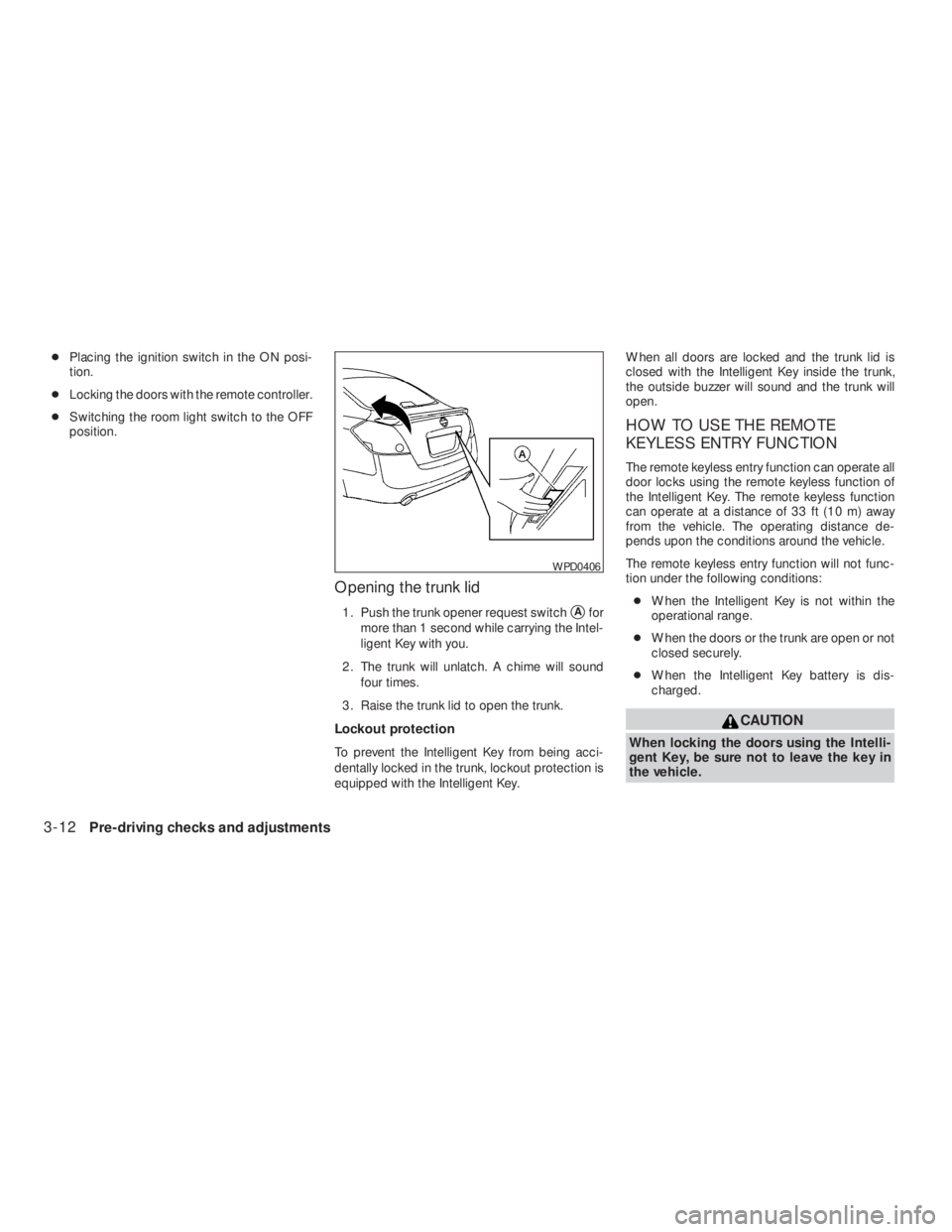 NISSAN ALTIMA 2009 Owners Manual NISSAN ALTIMA 2009 Owners Manual