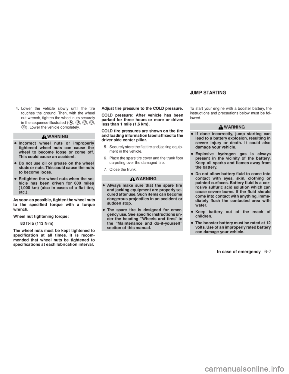 NISSAN ALTIMA 2009  Owners Manual 