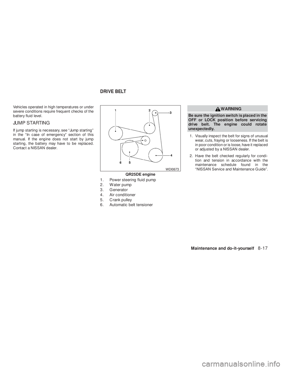 NISSAN ALTIMA 2009  Owners Manual 
