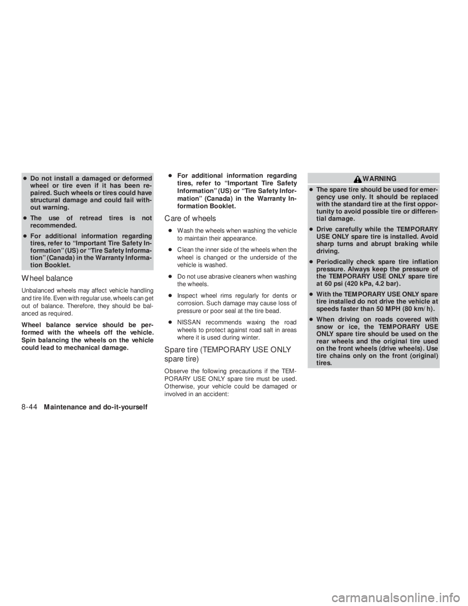NISSAN ALTIMA 2009  Owners Manual 