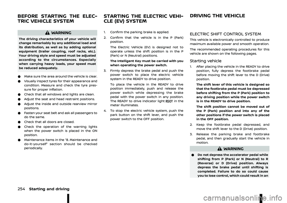 NISSAN ARIYA 2023  Owners Manual %	 	 	
\b

	
\b

\
\b\b
\b\

\b  !
$ 	  
\f 

  
	 
 
 	
 
	 
 	
 
	/