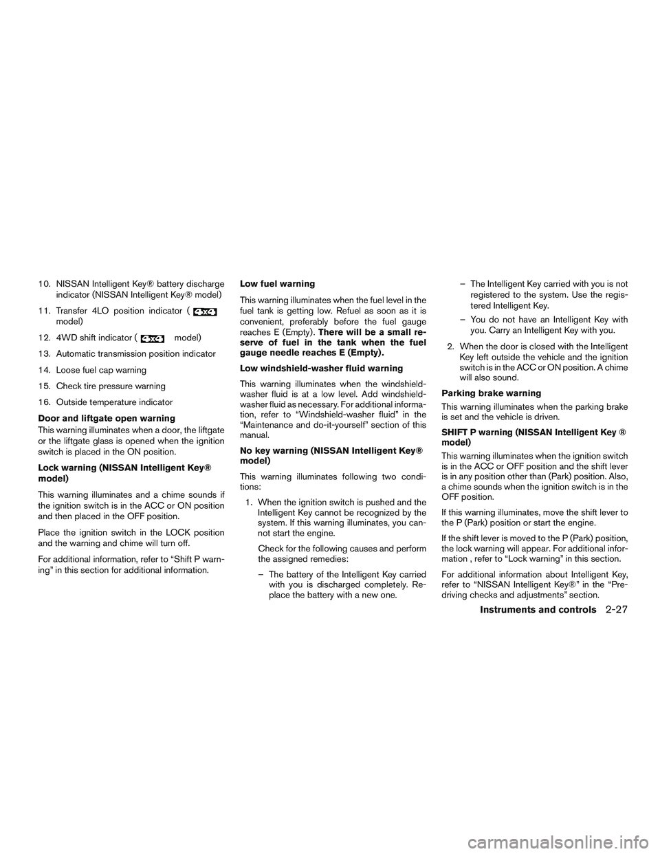 NISSAN ARMADA PLATINUM 2015  Owners Manual 