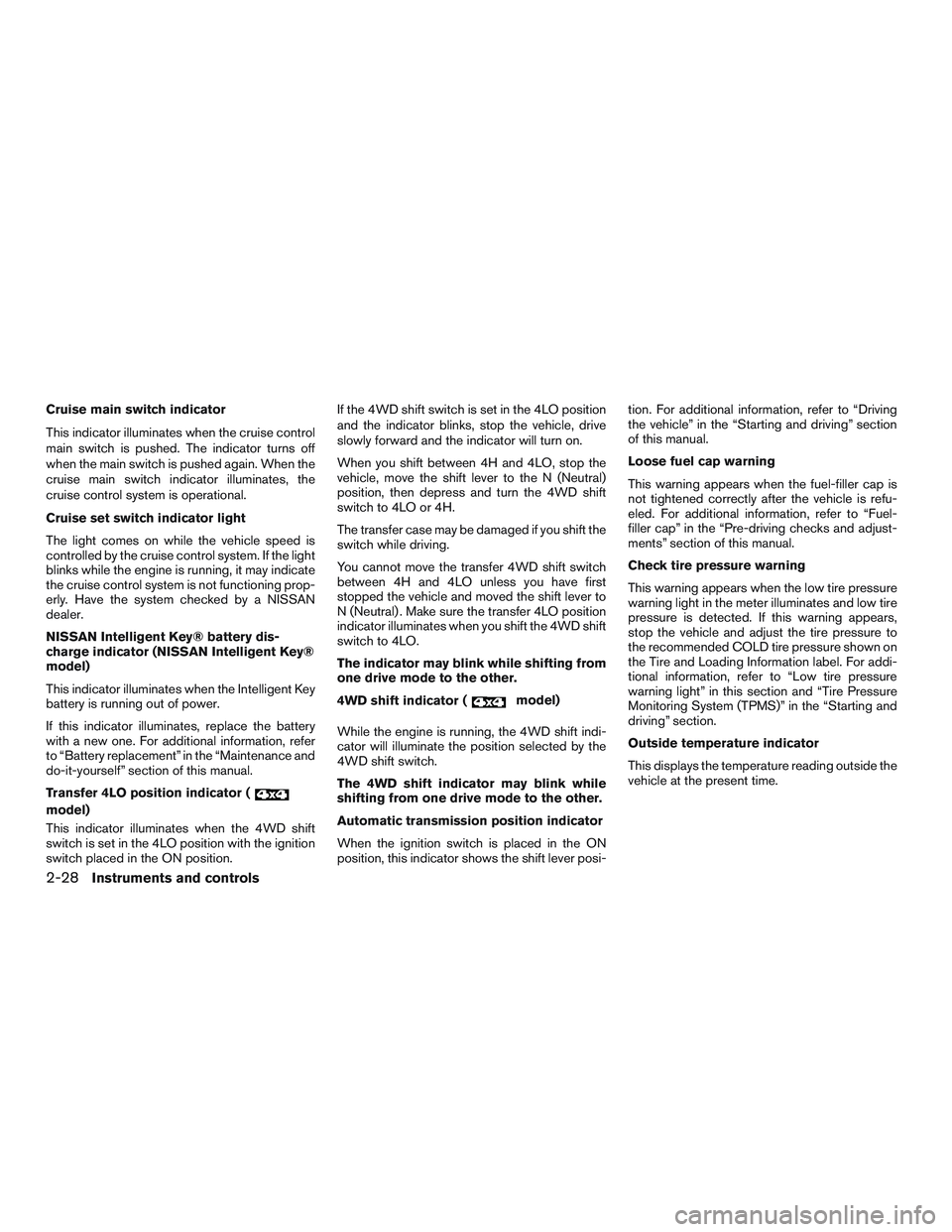 NISSAN ARMADA PLATINUM 2015  Owners Manual 