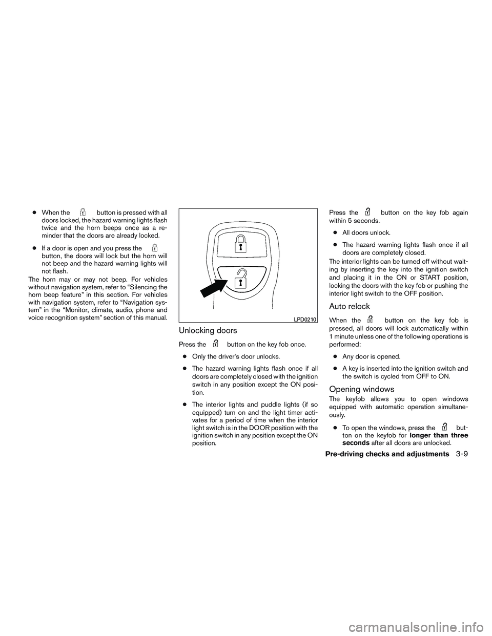 NISSAN ARMADA PLATINUM 2015  Owners Manual 