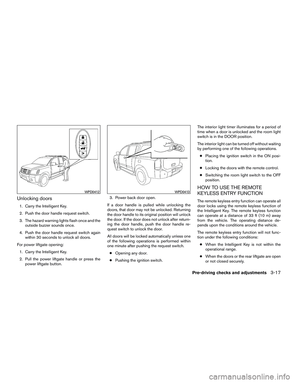 NISSAN ARMADA PLATINUM 2015  Owners Manual 