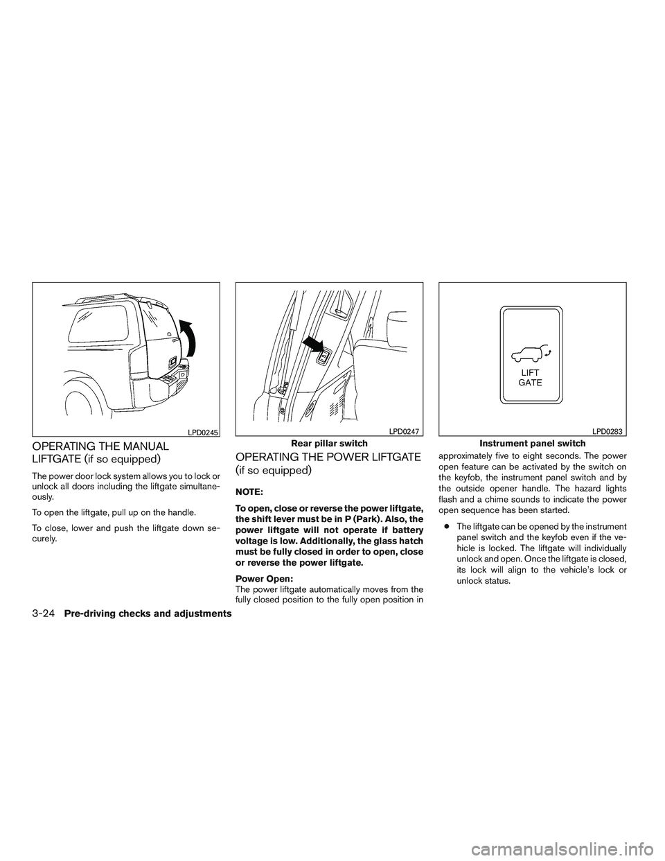 NISSAN ARMADA PLATINUM 2015  Owners Manual 