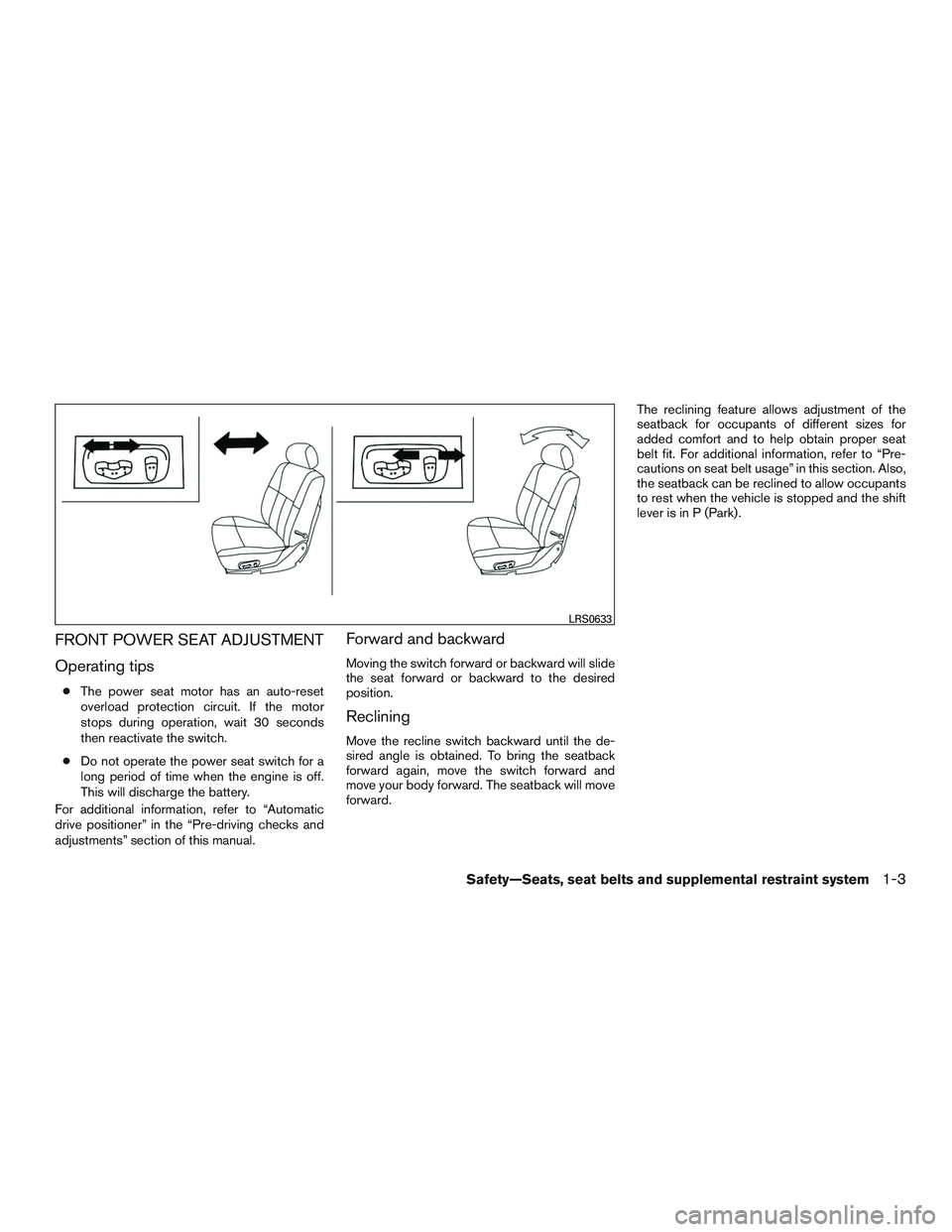 NISSAN ARMADA PLATINUM 2015 Owners Manual 
