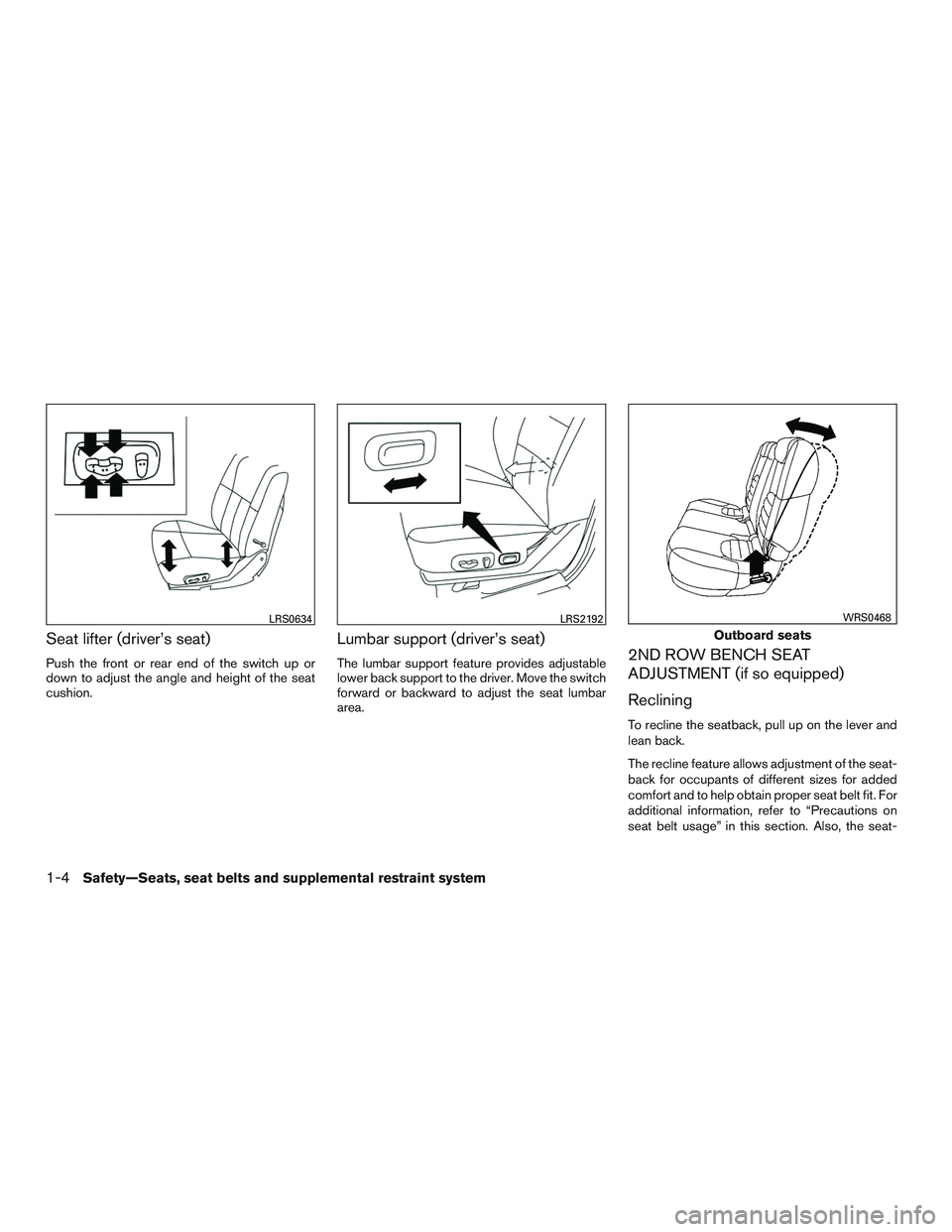 NISSAN ARMADA PLATINUM 2015 Owners Manual 