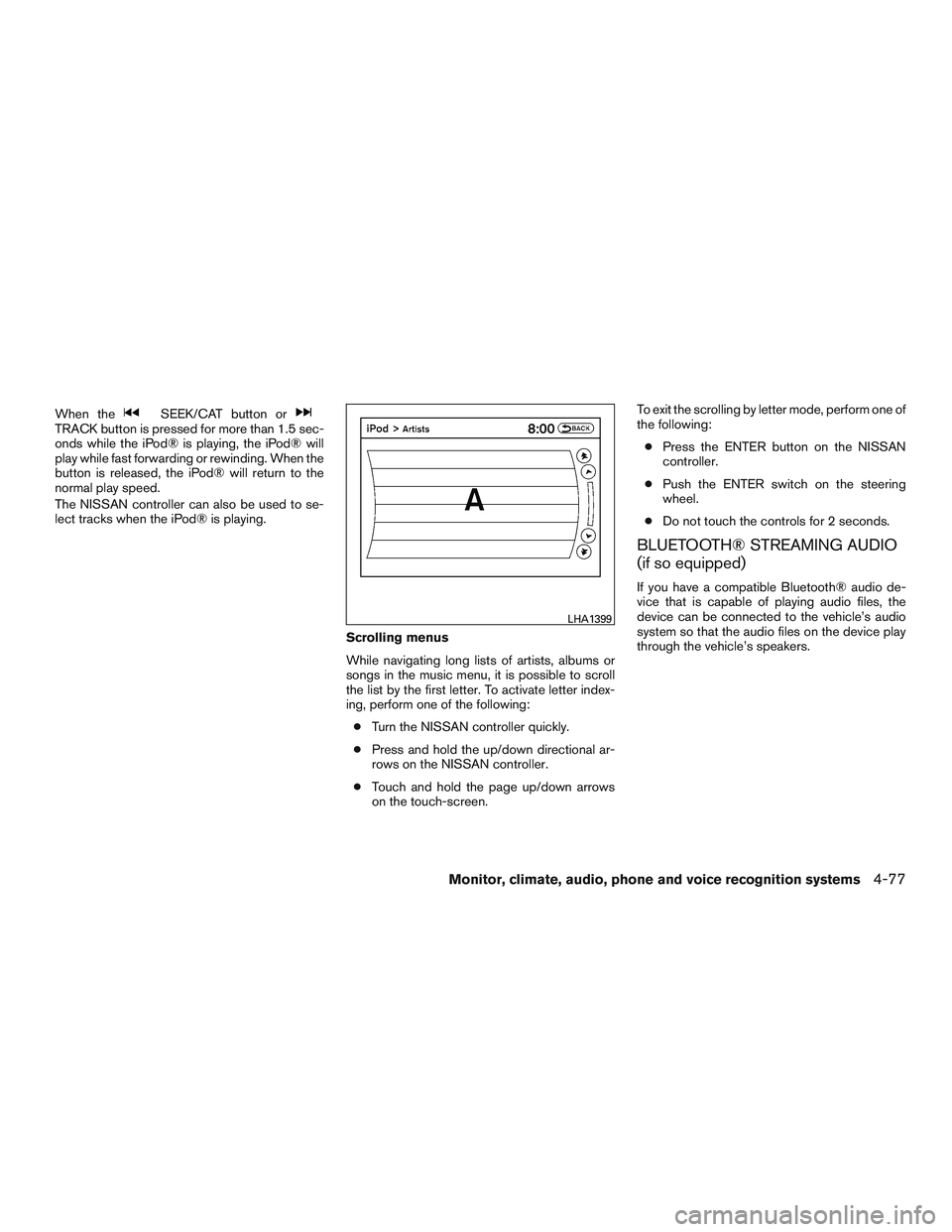 NISSAN ARMADA PLATINUM 2015  Owners Manual 
