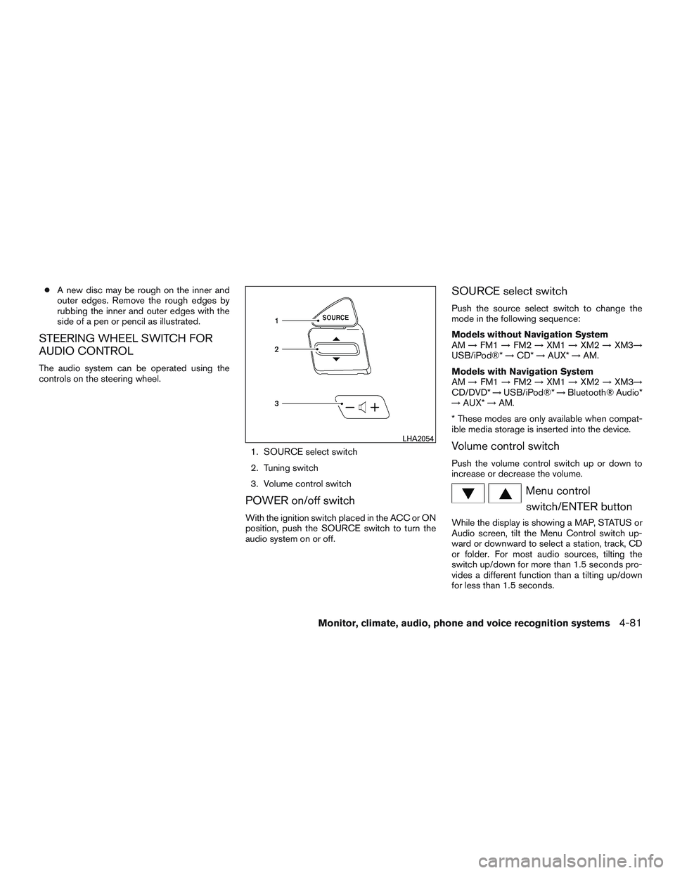 NISSAN ARMADA PLATINUM 2015  Owners Manual 