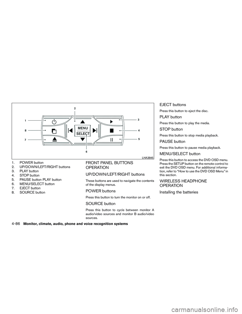 NISSAN ARMADA PLATINUM 2015  Owners Manual 