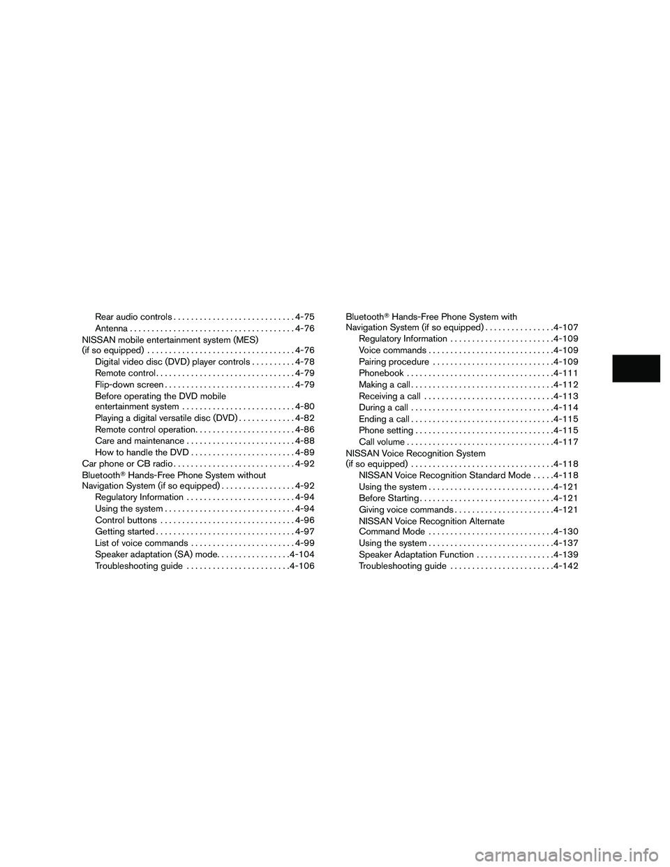 NISSAN ARMADA 2010  Owners Manual 