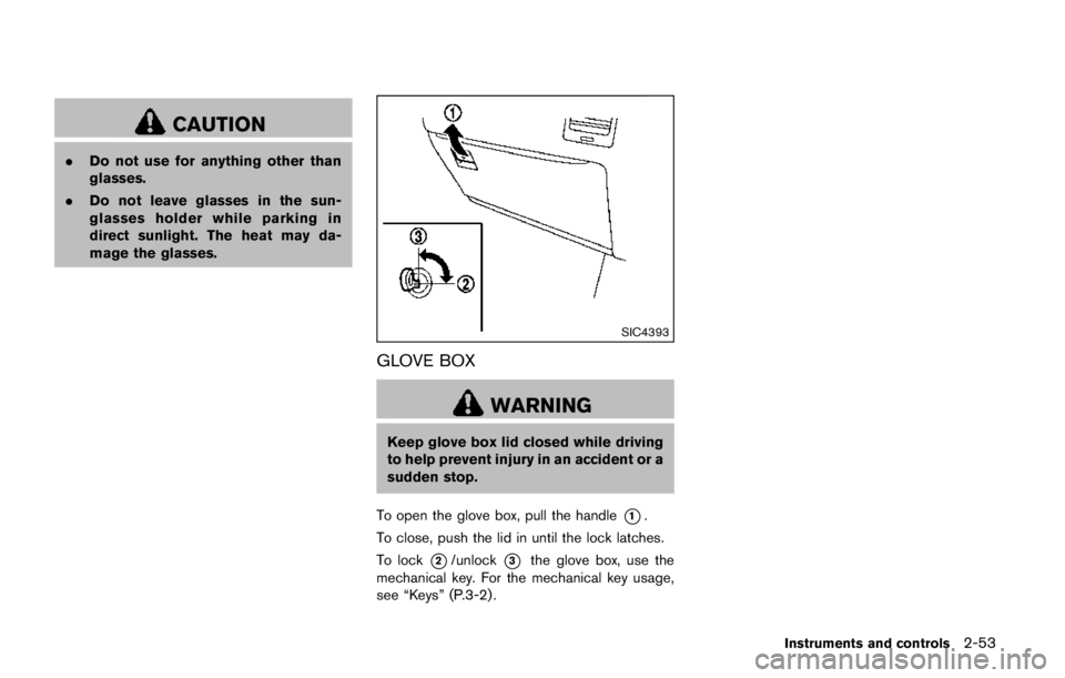 NISSAN ARMADA PLATINUM 2017  Owners Manual Seat belt warning light and chime .................. 2-16
Circuit breaker, Fusible link ..................................... 8-19
Cleaning exterior and interior ........................... 7-2, 7-4
C