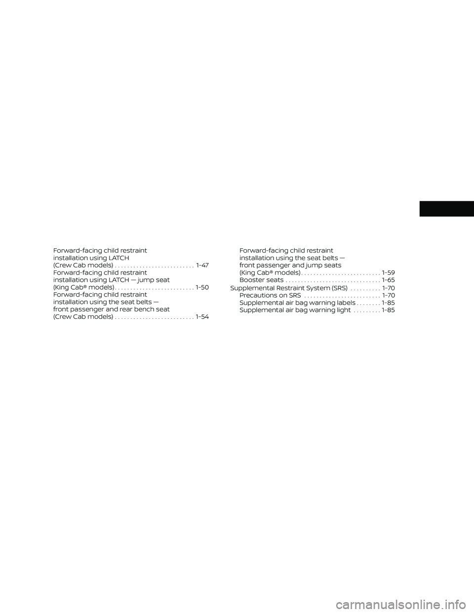NISSAN FRONTIER 2021 Owners Manual 