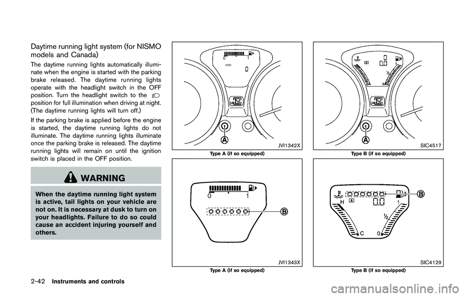 NISSAN JUKE 2018 Owners Manual WARNING
.Your brake system may not be
working properly if the warning light
is on. Driving could be dangerous. If
you judge it to be safe, drive care-
fully to the nearest service station
for repairs. NISSAN JUKE 2018 Owners Manual WARNING
.Your brake system may not be
working properly if the warning light
is on. Driving could be dangerous. If
you judge it to be safe, drive care-
fully to the nearest service station
for repairs.