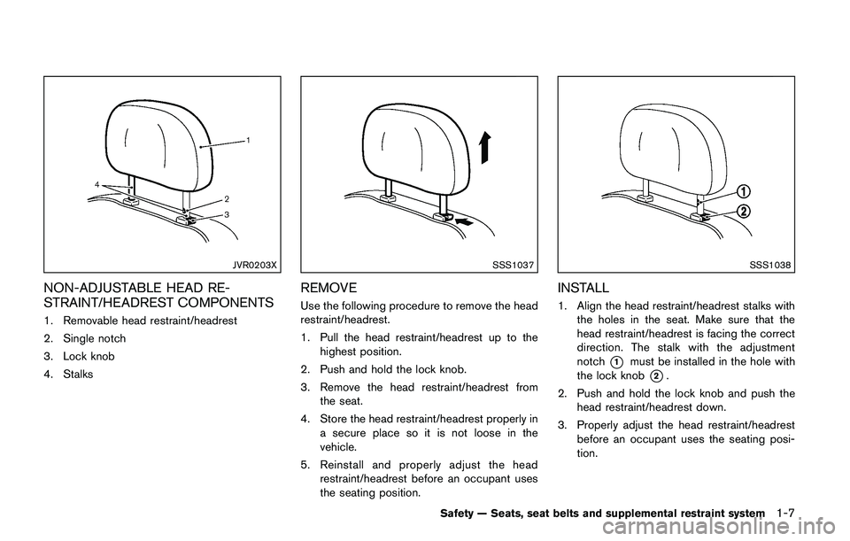 NISSAN JUKE 2018 Owners Manual MODIFICATION OF YOUR VEHI-
CLE
This vehicle should not be modified.
Modification could affect its performance,
safety or durability, and may even violate
governmental regulations. In addition,
damage 