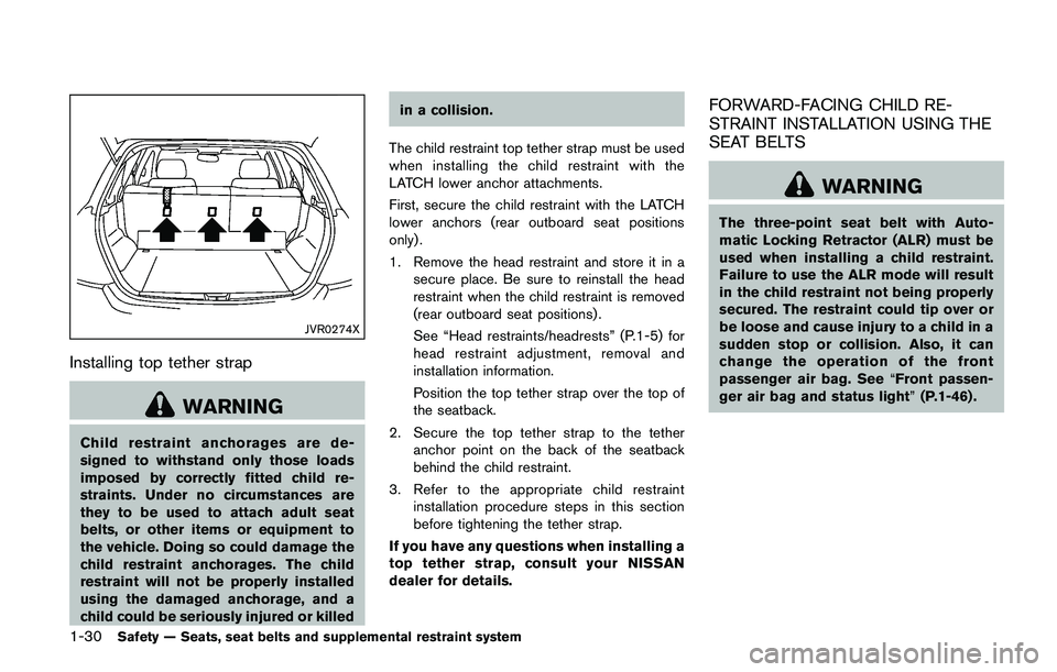 NISSAN JUKE 2018 Workshop Manual CAUTION
When folding or returning the seatback-
(s) to the upright position, to avoid
injury to yourself and others:
.Make sure that the seat path is clear
before moving the seat. NISSAN JUKE 2018 Workshop Manual CAUTION
When folding or returning the seatback-
(s) to the upright position, to avoid
injury to yourself and others:
.Make sure that the seat path is clear
before moving the seat.