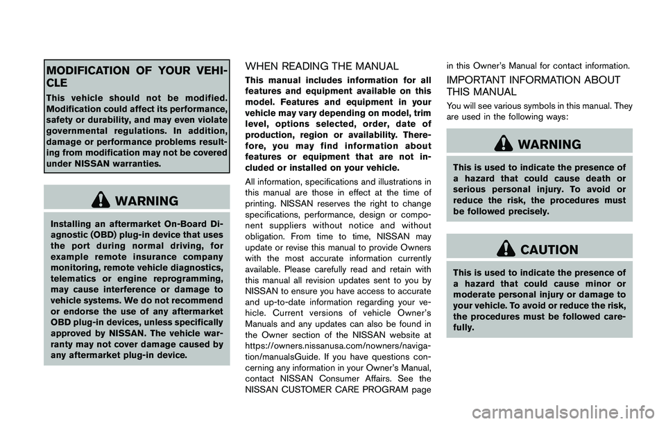 NISSAN JUKE 2021  Owners Manual 