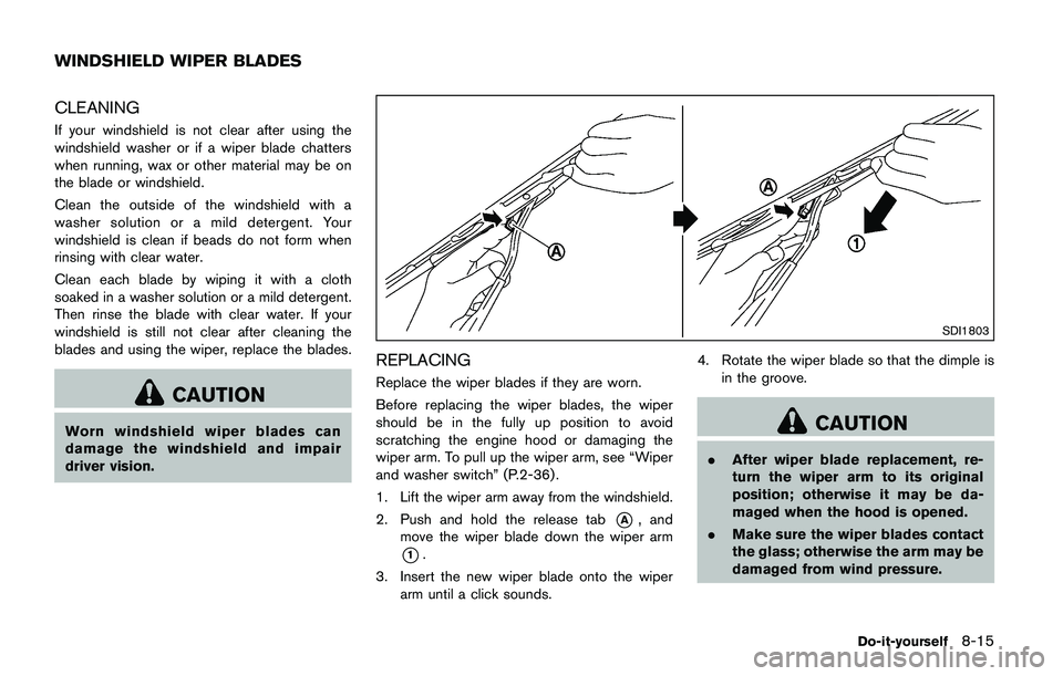 NISSAN JUKE 2021  Owners Manual SCE0950
Two-wheel drive models
TOWING RECOMMENDED BY NISSAN
Two-Wheel Drive (2WD) models
NISSAN recommends that your vehicle be
towed with the driving (front) wheels off the
ground or place the vehicl