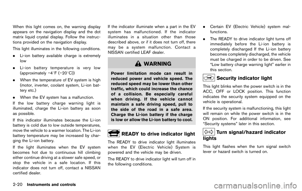 NISSAN LEAF 2012 Owners Manual NISSAN LEAF 2012 Owners Manual