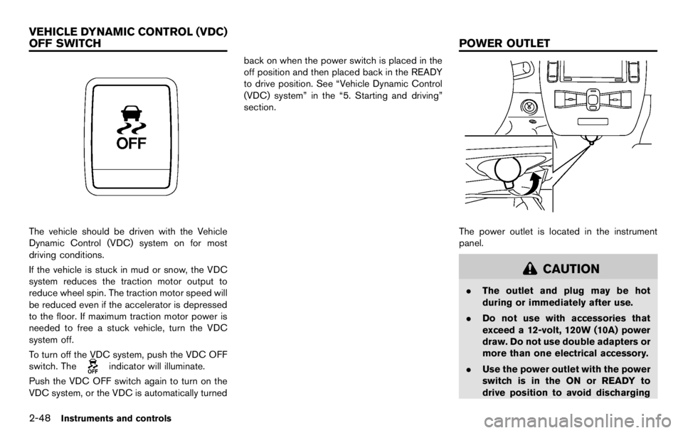 NISSAN LEAF 2012  Owners Manual 